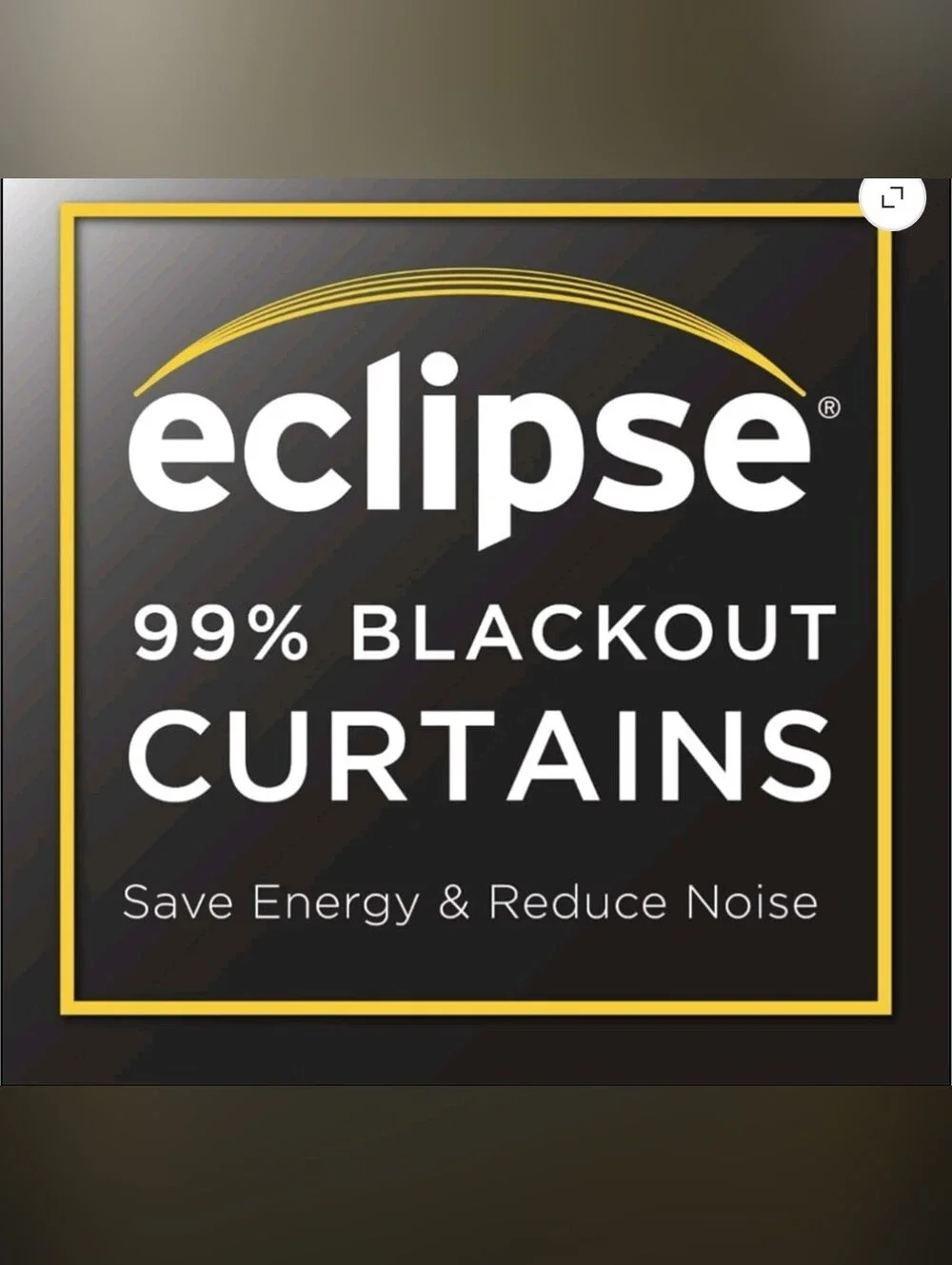 Eclipse Samara Solid Blackout Curtains, Single Curtain Panel, 63 Inch Long Black